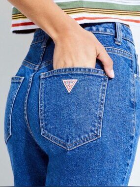 GUESS 90s High-Rise Skinny Jeans BLUE